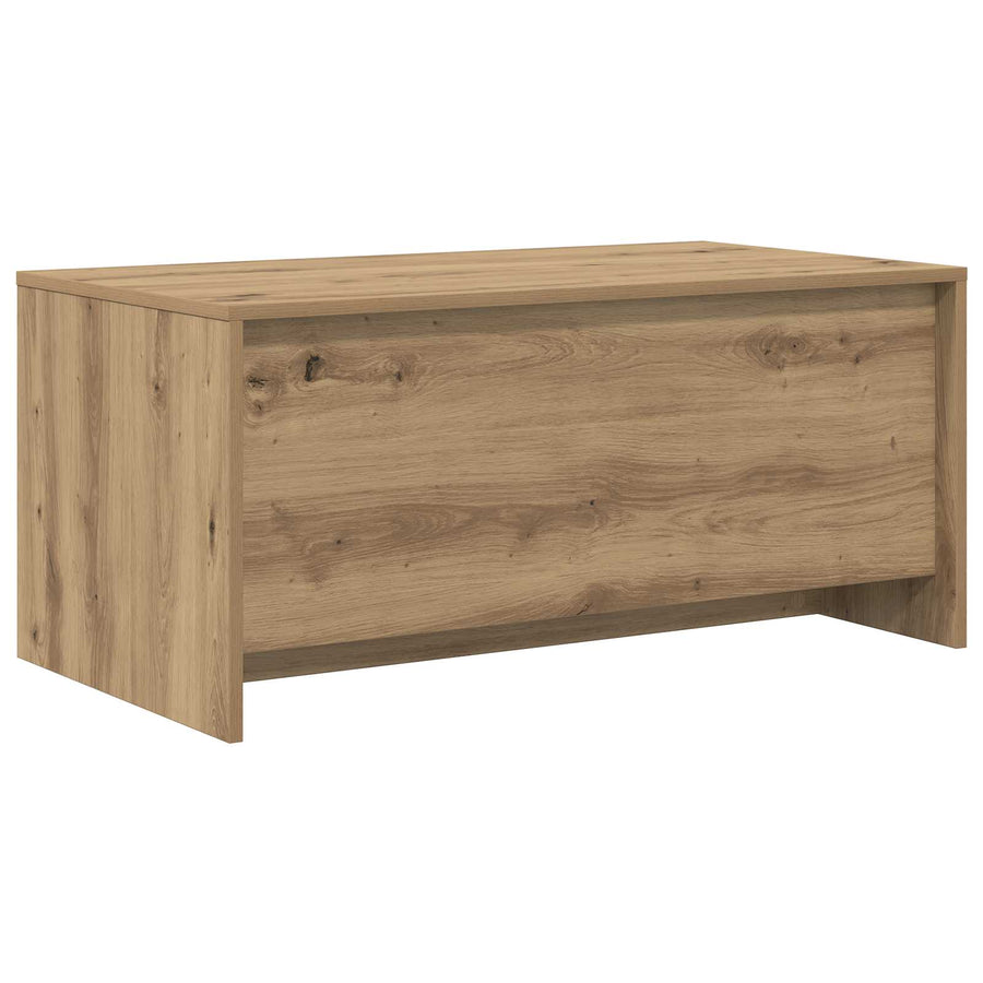 Salontafel Artisanaal eiken 90 x 50 x 41,5 cm Bewerkt hout