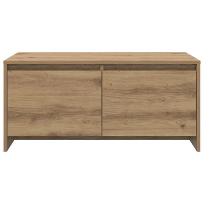 Salontafel Artisanaal eiken 90 x 50 x 41,5 cm Bewerkt hout