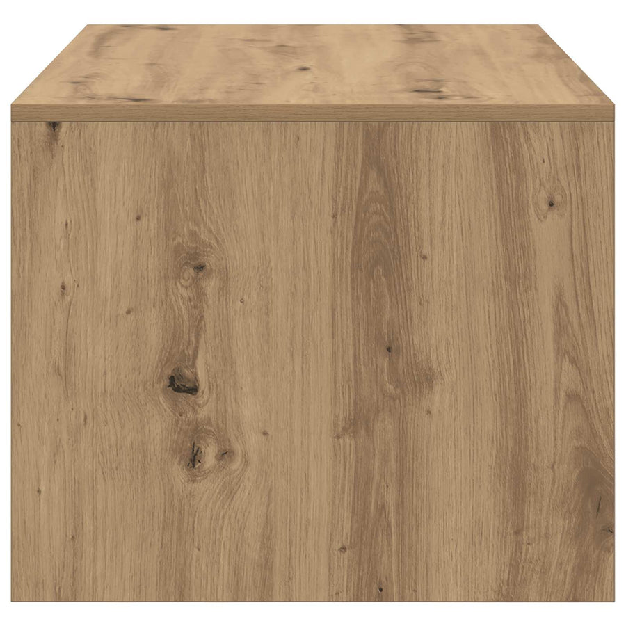 Salontafel Artisanaal eiken 90 x 50 x 41,5 cm Bewerkt hout