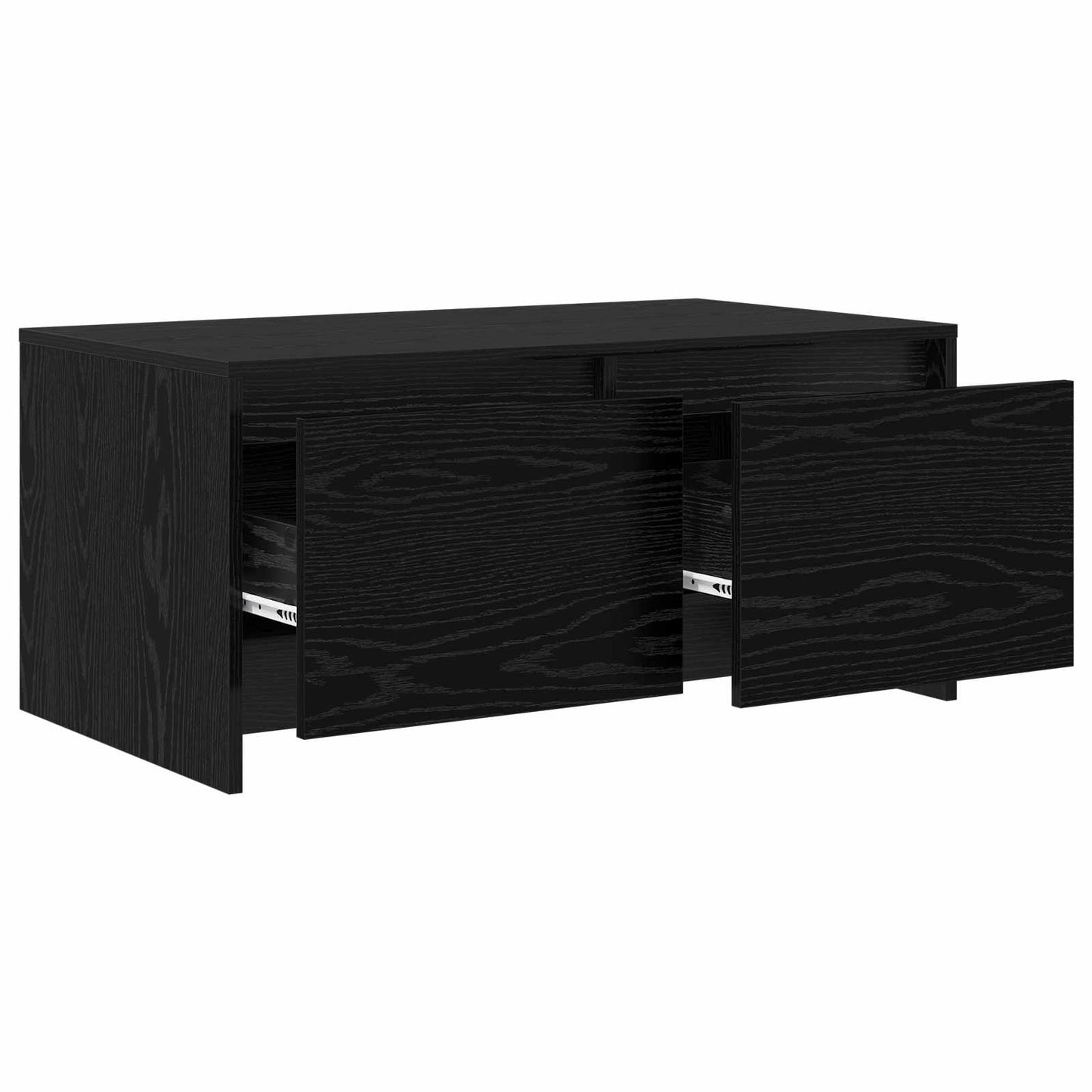 Salontafel Zwart eiken 90 x 50 x 41,5 cm Bewerkt hout