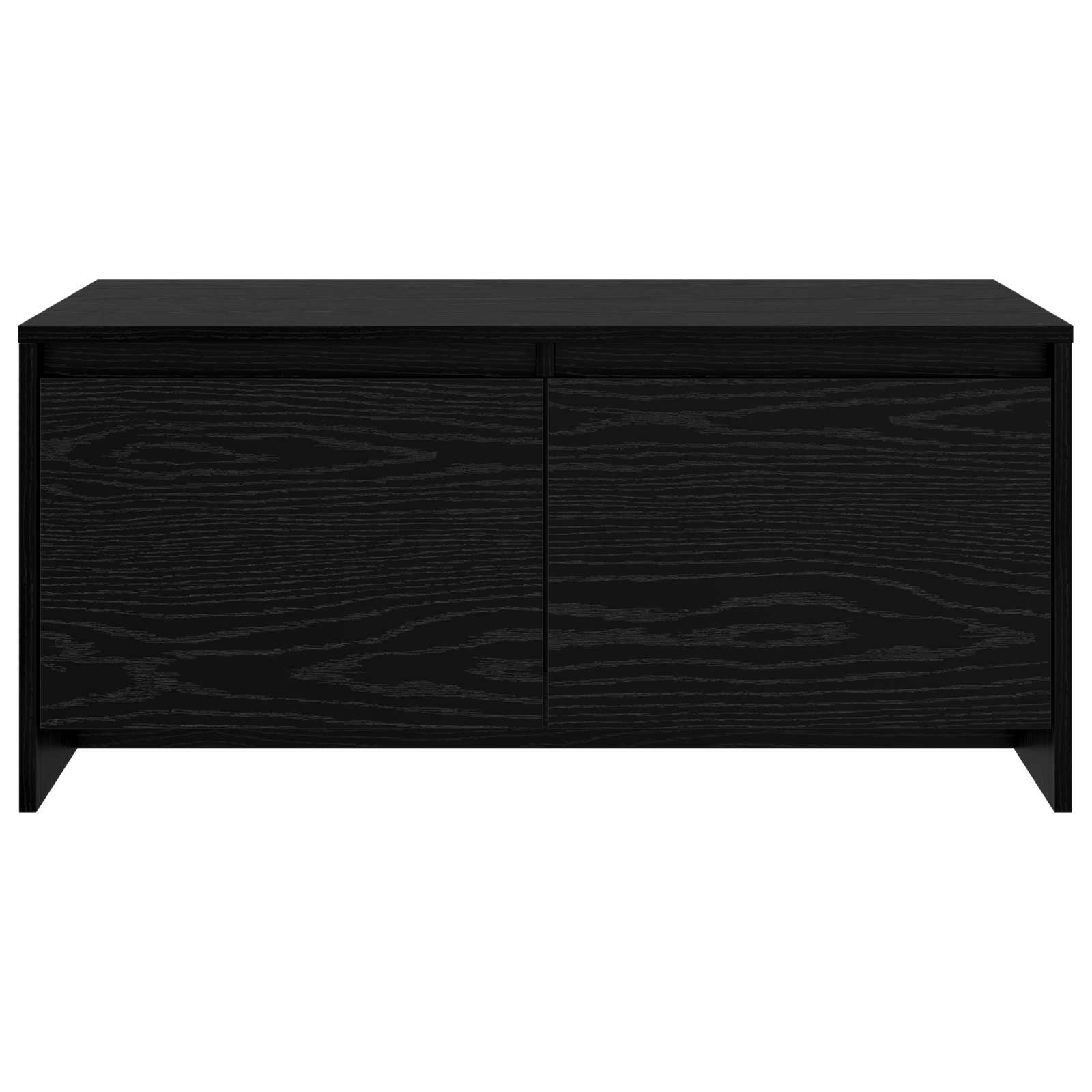 Salontafel Zwart eiken 90 x 50 x 41,5 cm Bewerkt hout