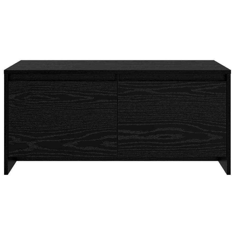 Salontafel Zwart eiken 90 x 50 x 41,5 cm Bewerkt hout