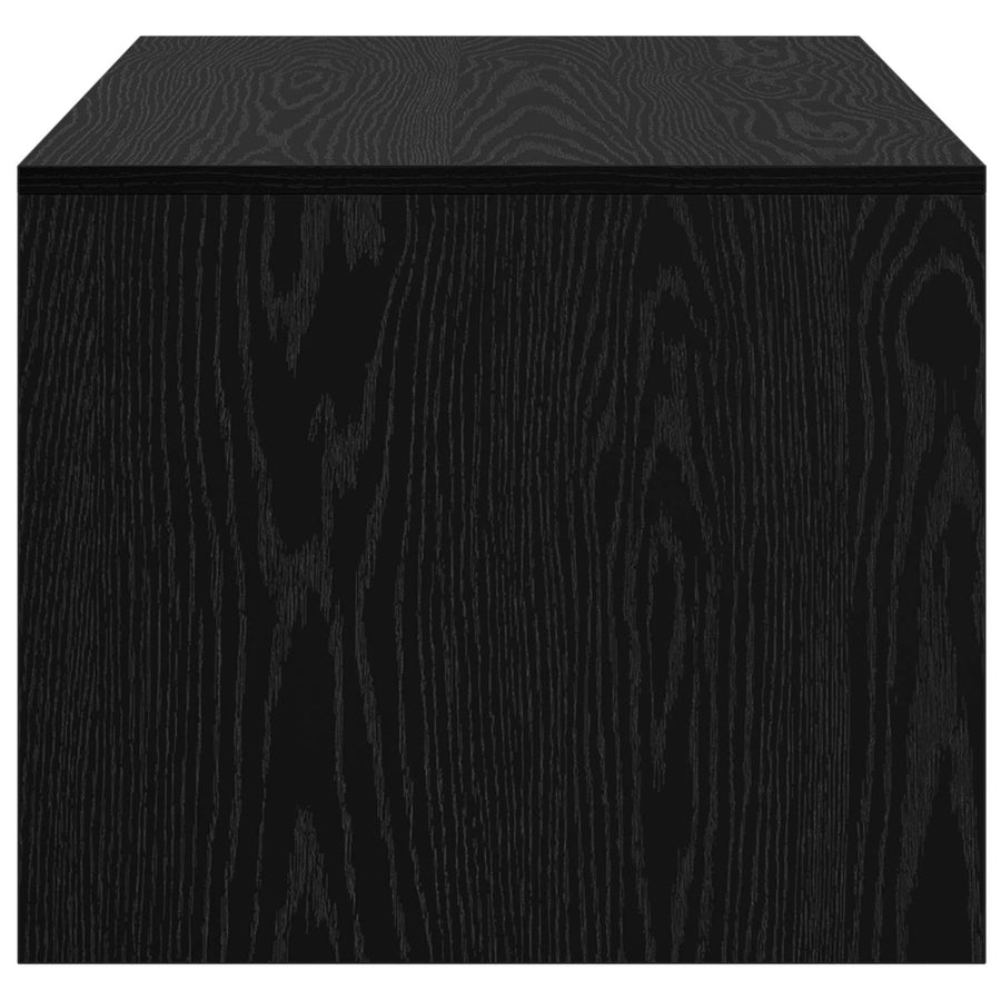 Salontafel Zwart eiken 90 x 50 x 41,5 cm Bewerkt hout