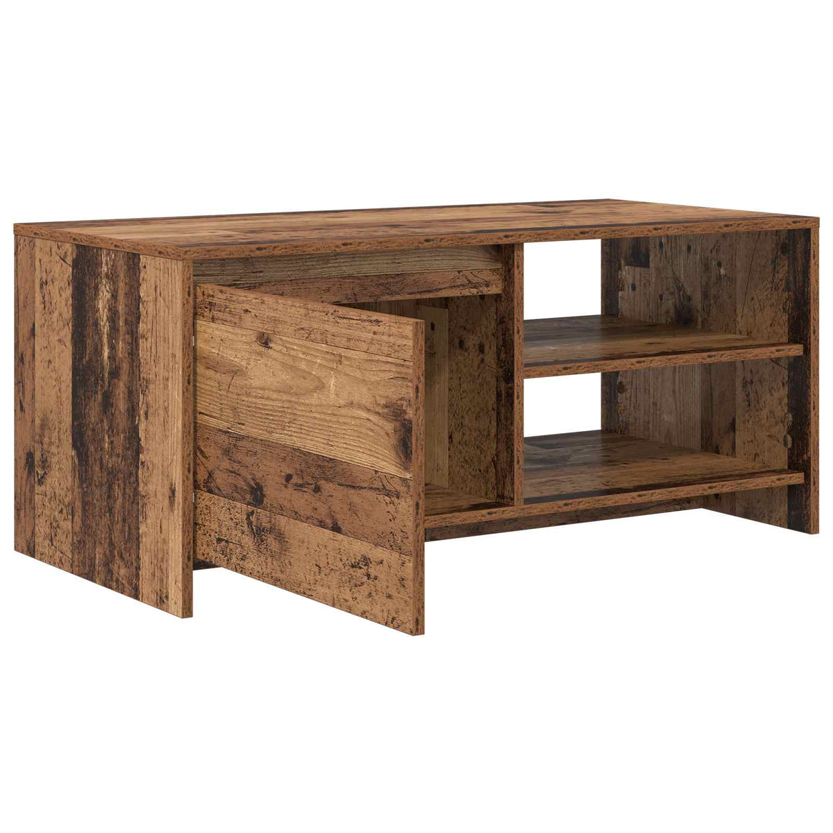 Salontafel Eikenhout 102 x 50 x 45 cm Bewerkt hout