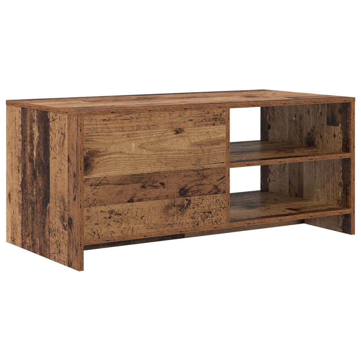 Salontafel Eikenhout 102 x 50 x 45 cm Bewerkt hout