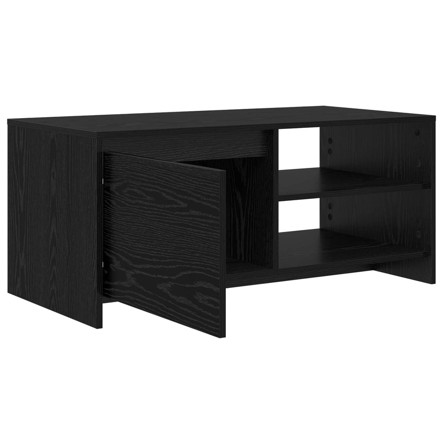 Salontafel Zwart eiken 102 x 50 x 45 cm Bewerkt hout
