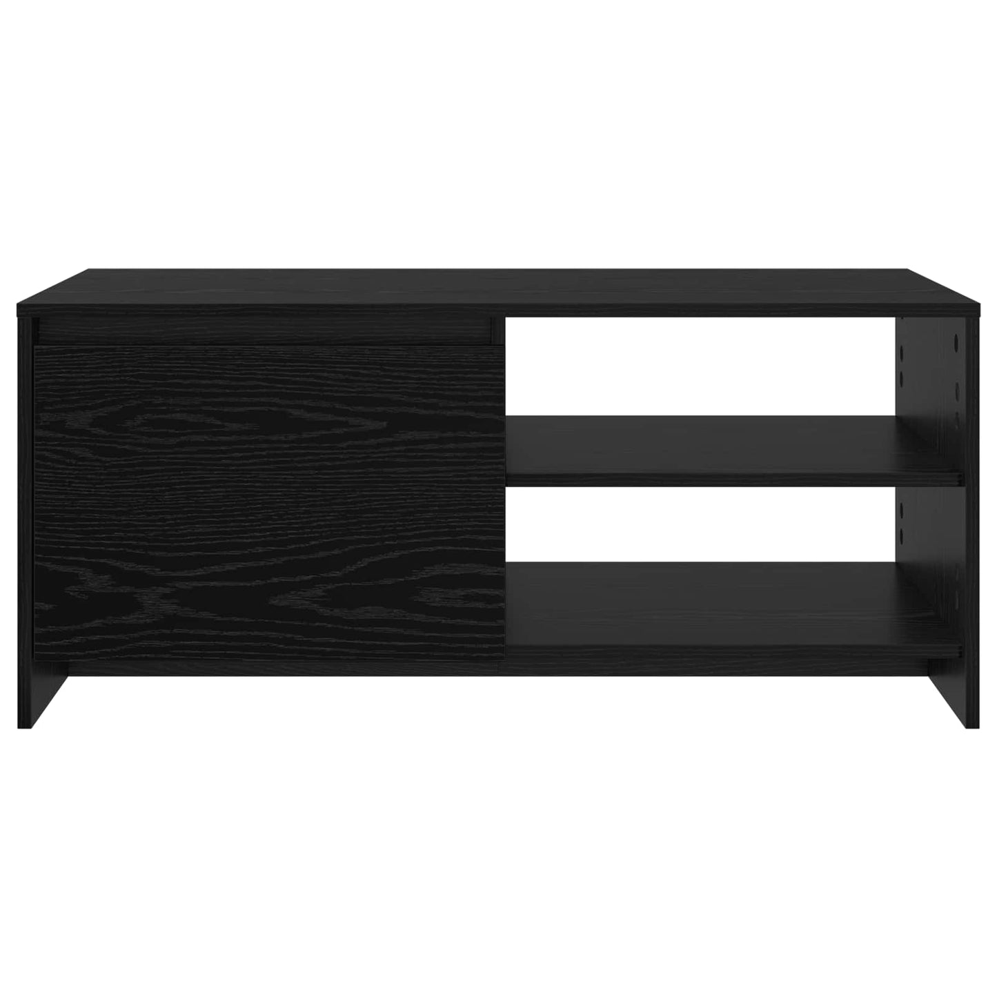 Salontafel Zwart eiken 102 x 50 x 45 cm Bewerkt hout