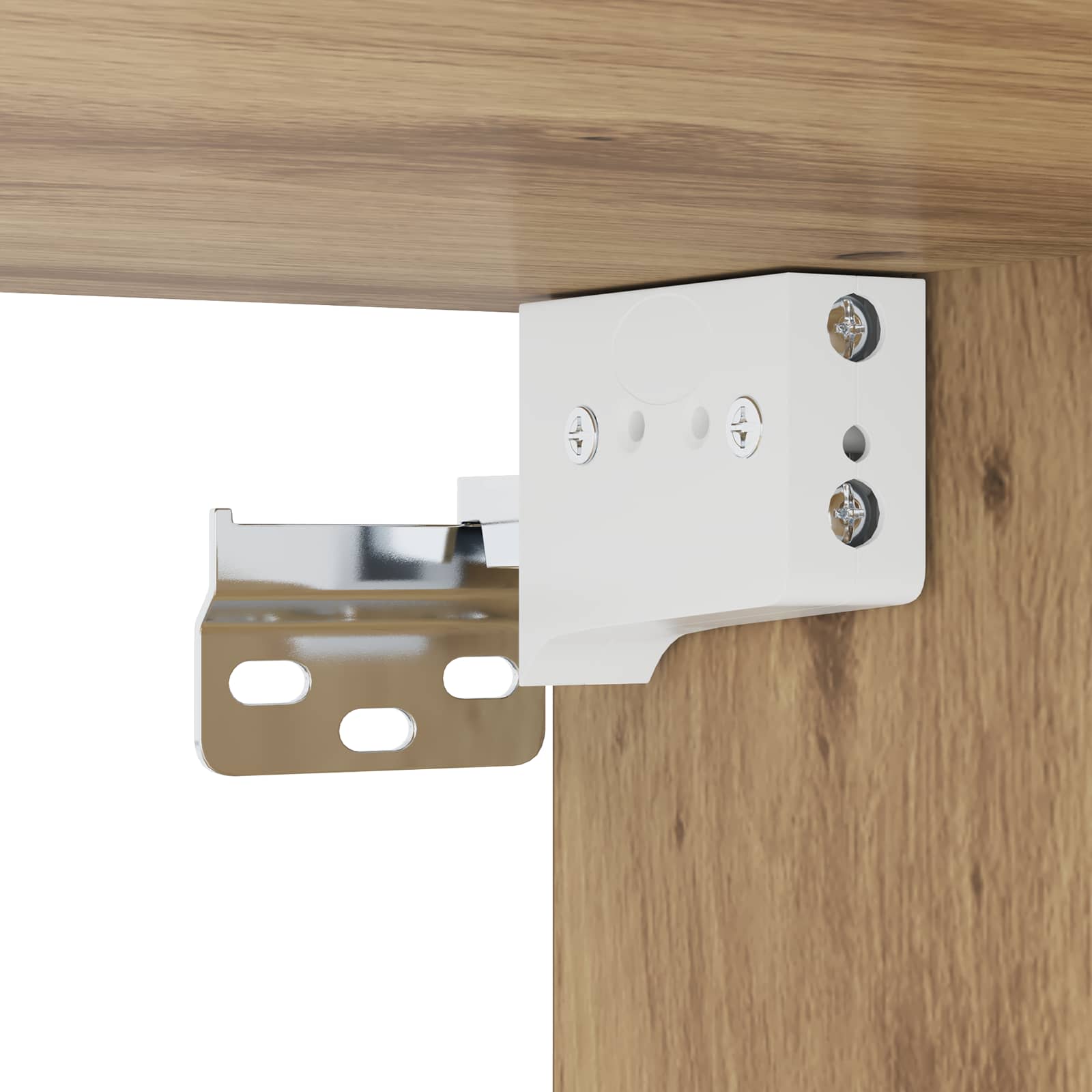 Wandkast 60 x 36,5 x 35 cm Bewerkt hout Artisanaal eiken
