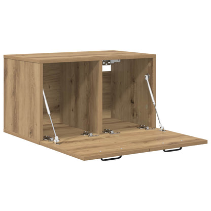 Wandkast 60 x 36,5 x 35 cm Bewerkt hout Artisanaal eiken