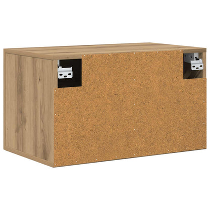 Wandkast 60 x 36,5 x 35 cm Bewerkt hout Artisanaal eiken