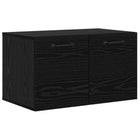 Wandkast 60x36,5x35 cm bewerkt hout zwart eiken