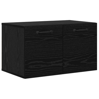 Wandkast 60 x 36,5 x 35 cm Bewerkt hout Zwart eiken