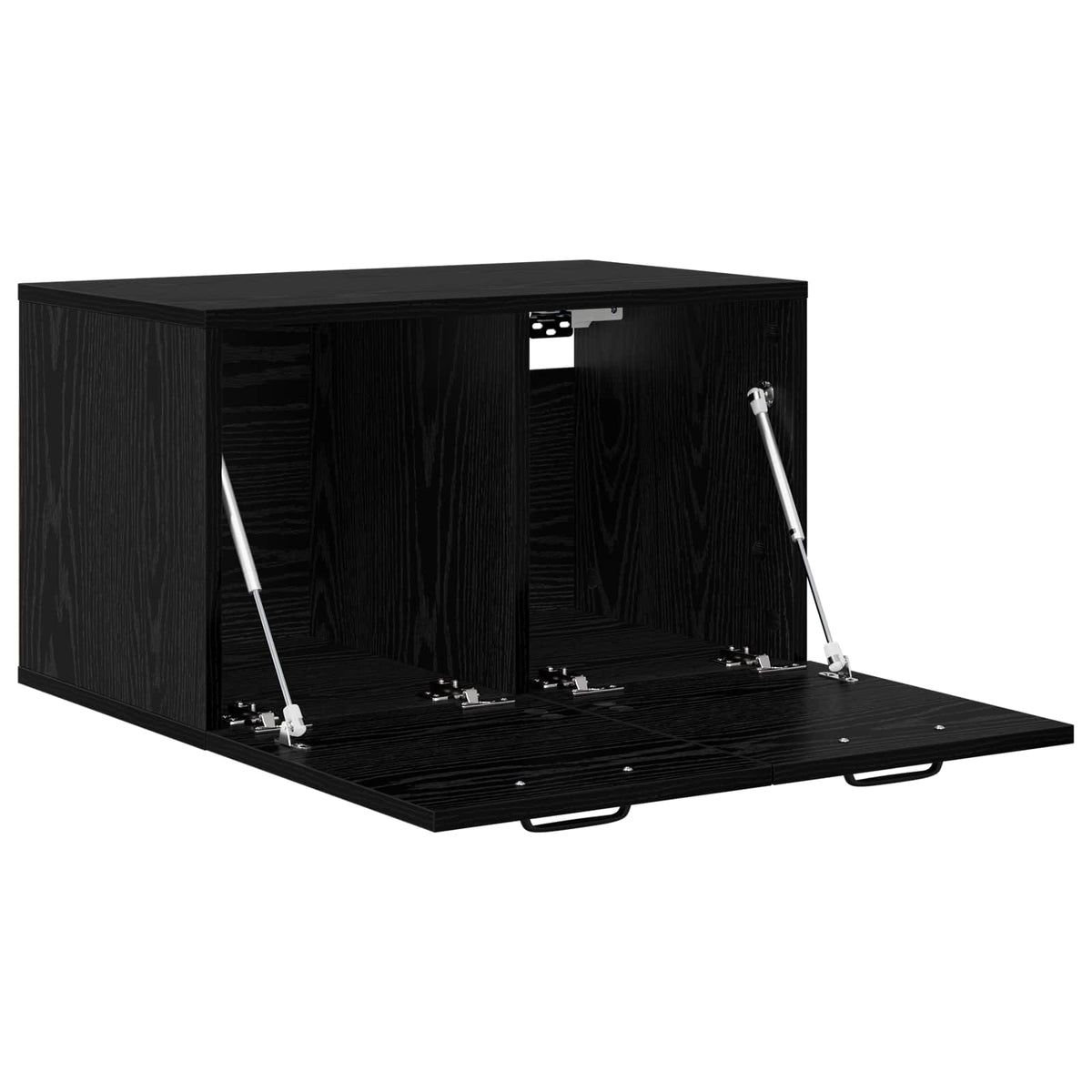 Wandkast 60 x 36,5 x 35 cm Bewerkt hout Zwart eiken