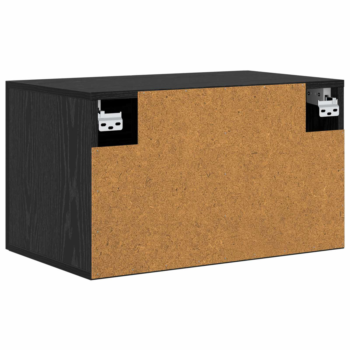 Wandkast 60 x 36,5 x 35 cm Bewerkt hout Zwart eiken