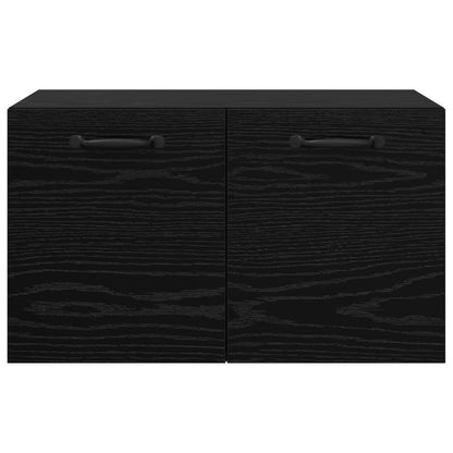 Wandkast 60 x 36,5 x 35 cm Bewerkt hout Zwart eiken