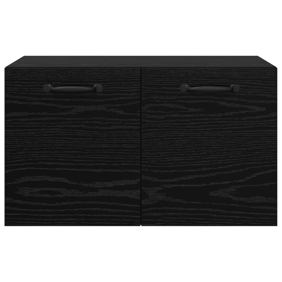 Wandkast 60 x 36,5 x 35 cm Bewerkt hout Zwart eiken