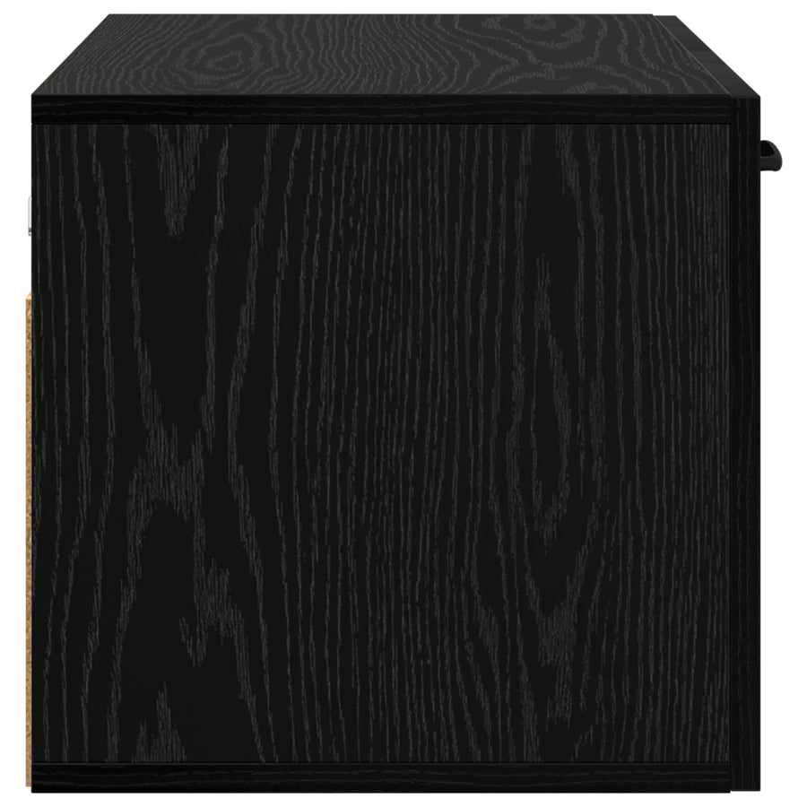 Wandkast 60 x 36,5 x 35 cm Bewerkt hout Zwart eiken