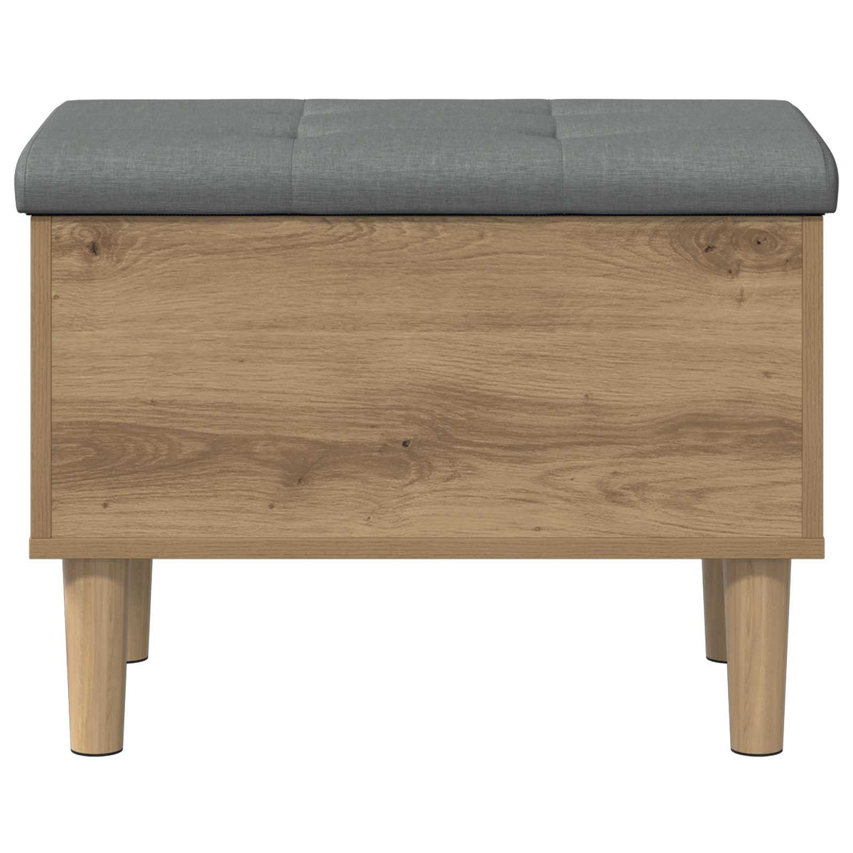 Opbergbank met kussen Artisanaal eiken 62 x 42 x 46 cm