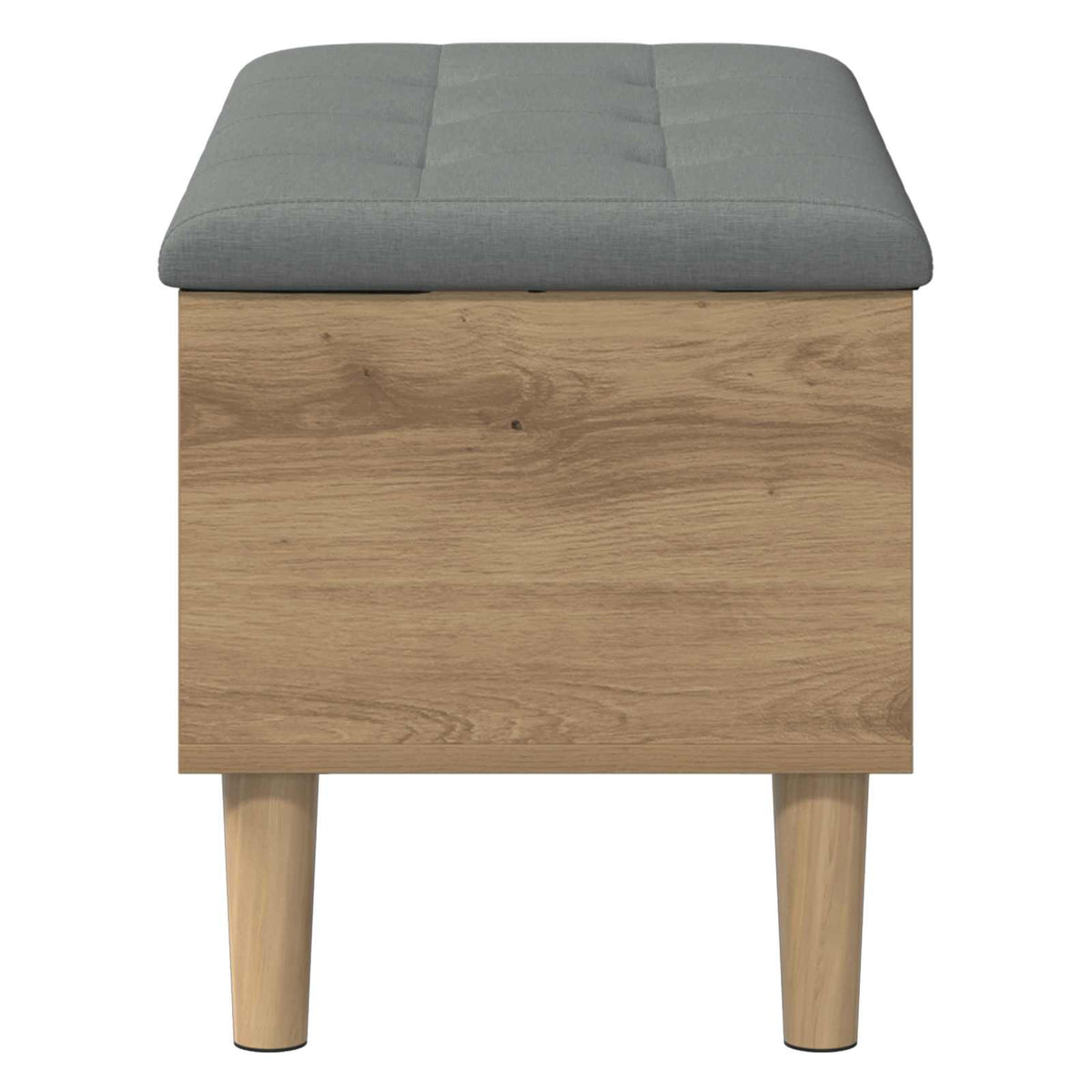 Opbergbank met kussen Artisanaal eiken 82 x 42 x 46 cm