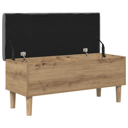 Opbergbank met kussen Artisan eiken 102 x 42 x 46 cm