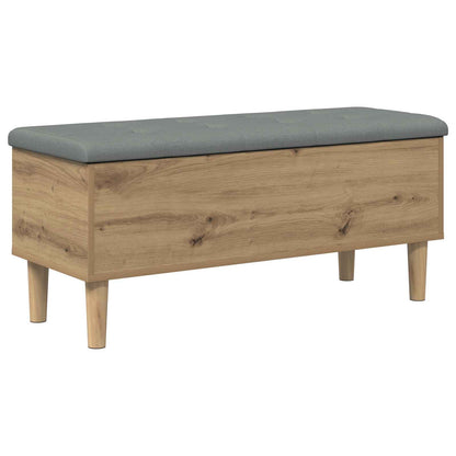 Opbergbank met kussen Artisan eiken 102 x 42 x 46 cm