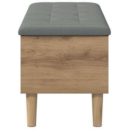 Opbergbank met kussen Artisan eiken 102 x 42 x 46 cm