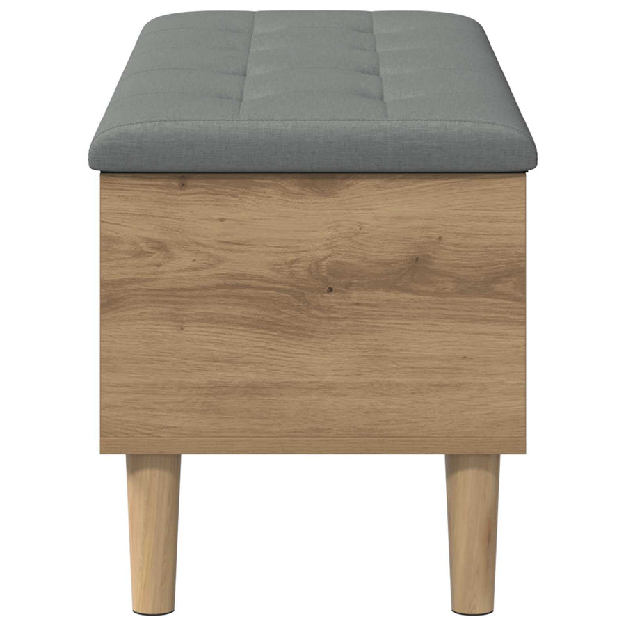 Opbergbank met kussen Artisan eiken 102 x 42 x 46 cm