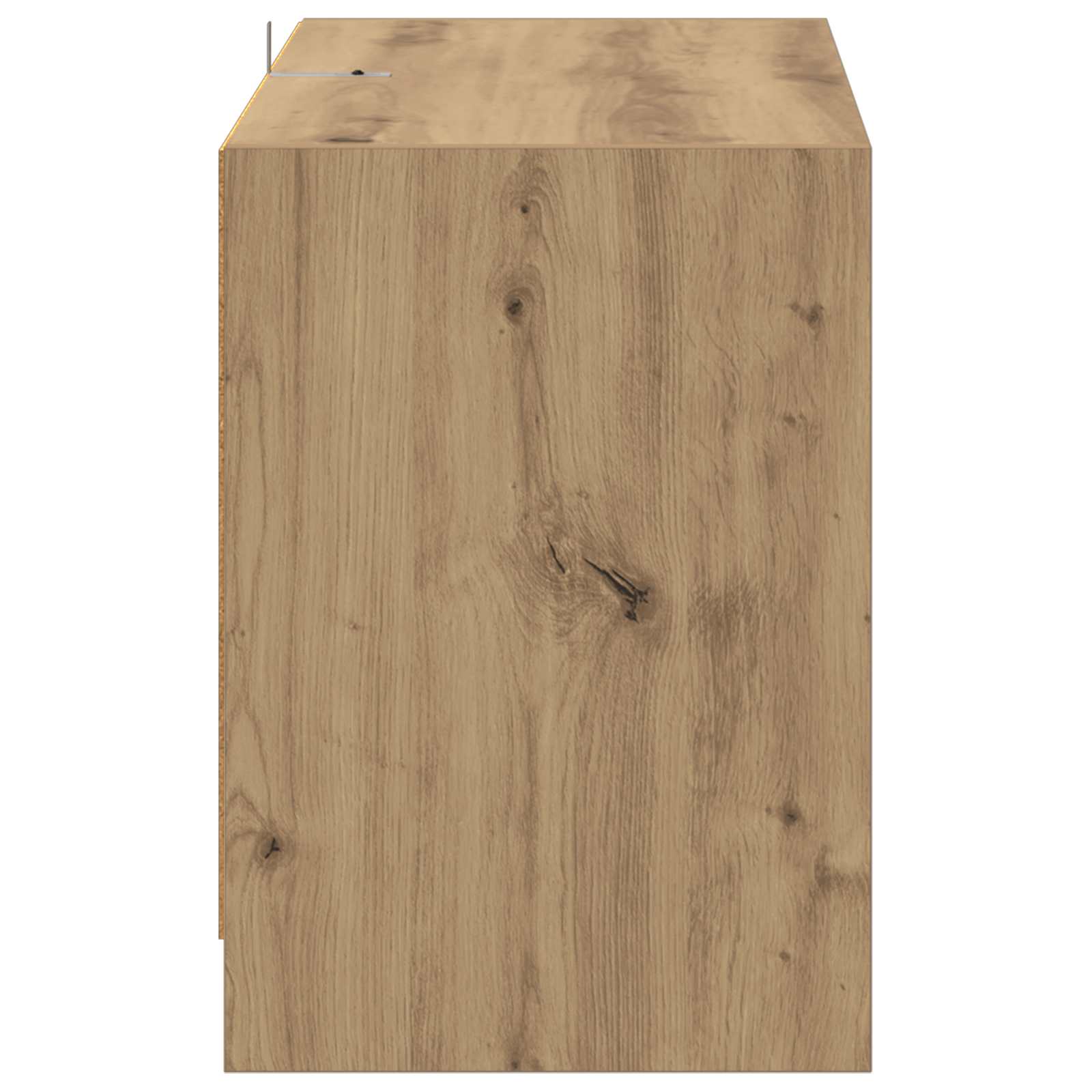 Tv-meubel 147 x 35 x 50 cm Artisanaal eiken Bewerkt hout