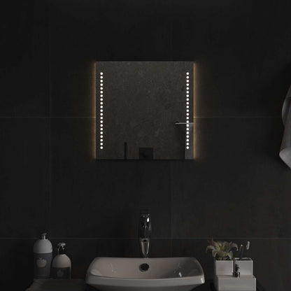 LED Badkamer Spiegel Transparant 40 x 40 cm gehard glas