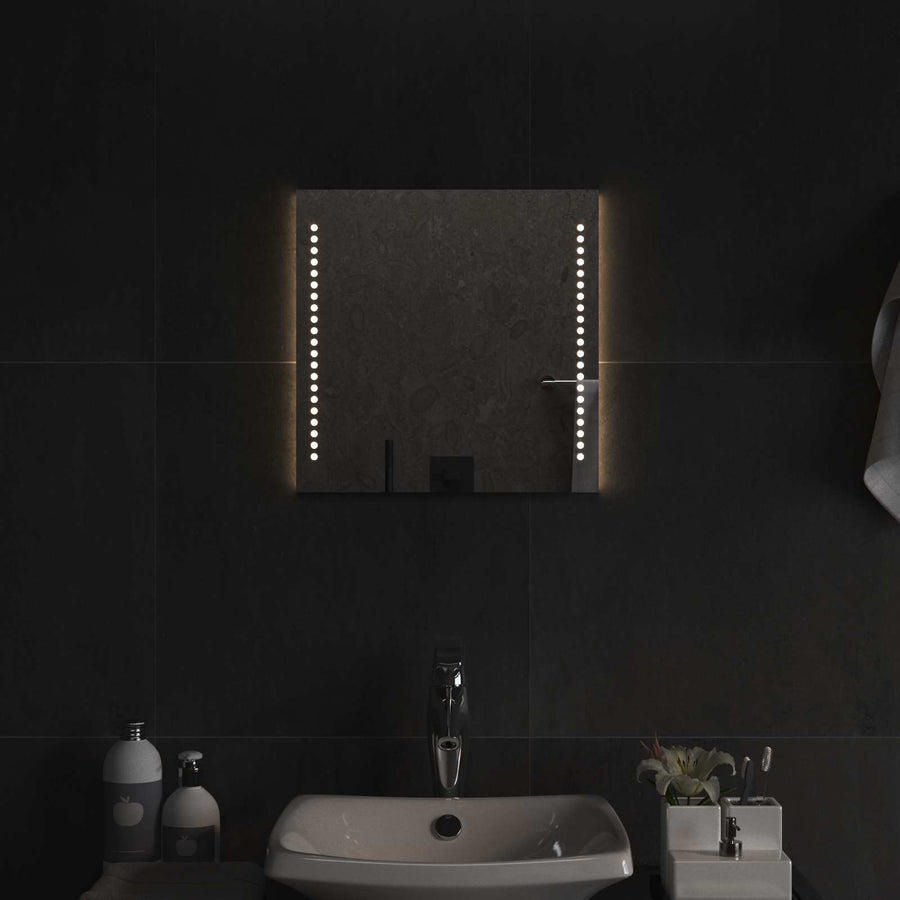LED Badkamer Spiegel Transparant 40 x 40 cm gehard glas