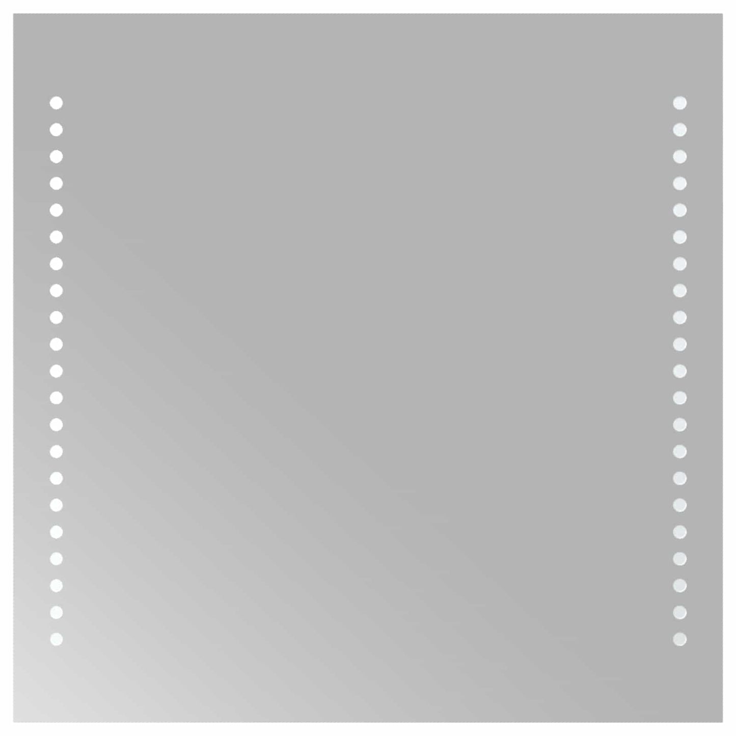 LED Badkamer Spiegel Transparant 40 x 40 cm gehard glas