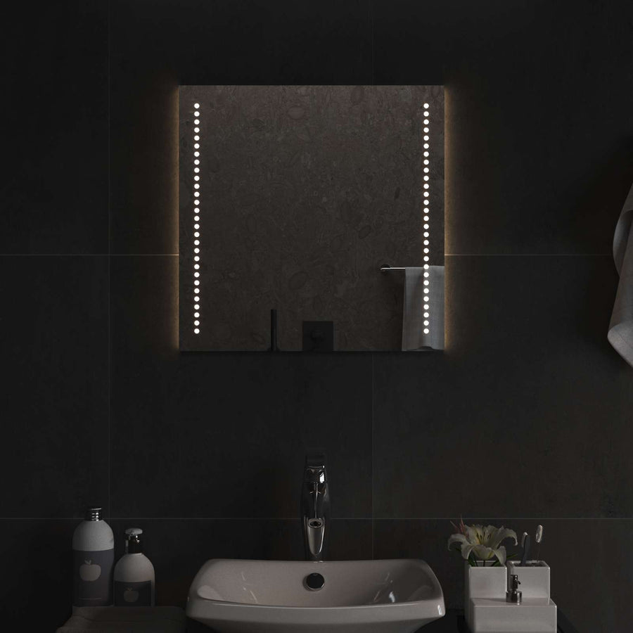 LED Badkamer Spiegel Transparant 50 x 50 cm gehard glas