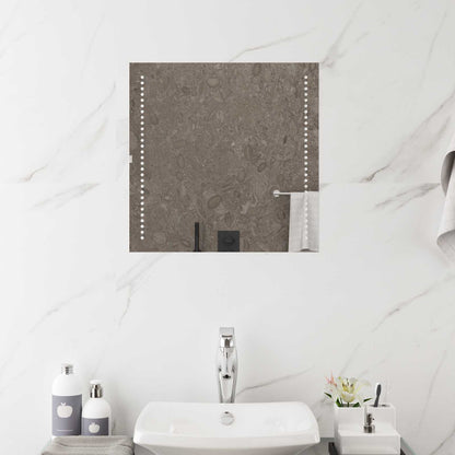 LED Badkamer Spiegel Transparant 50 x 50 cm gehard glas