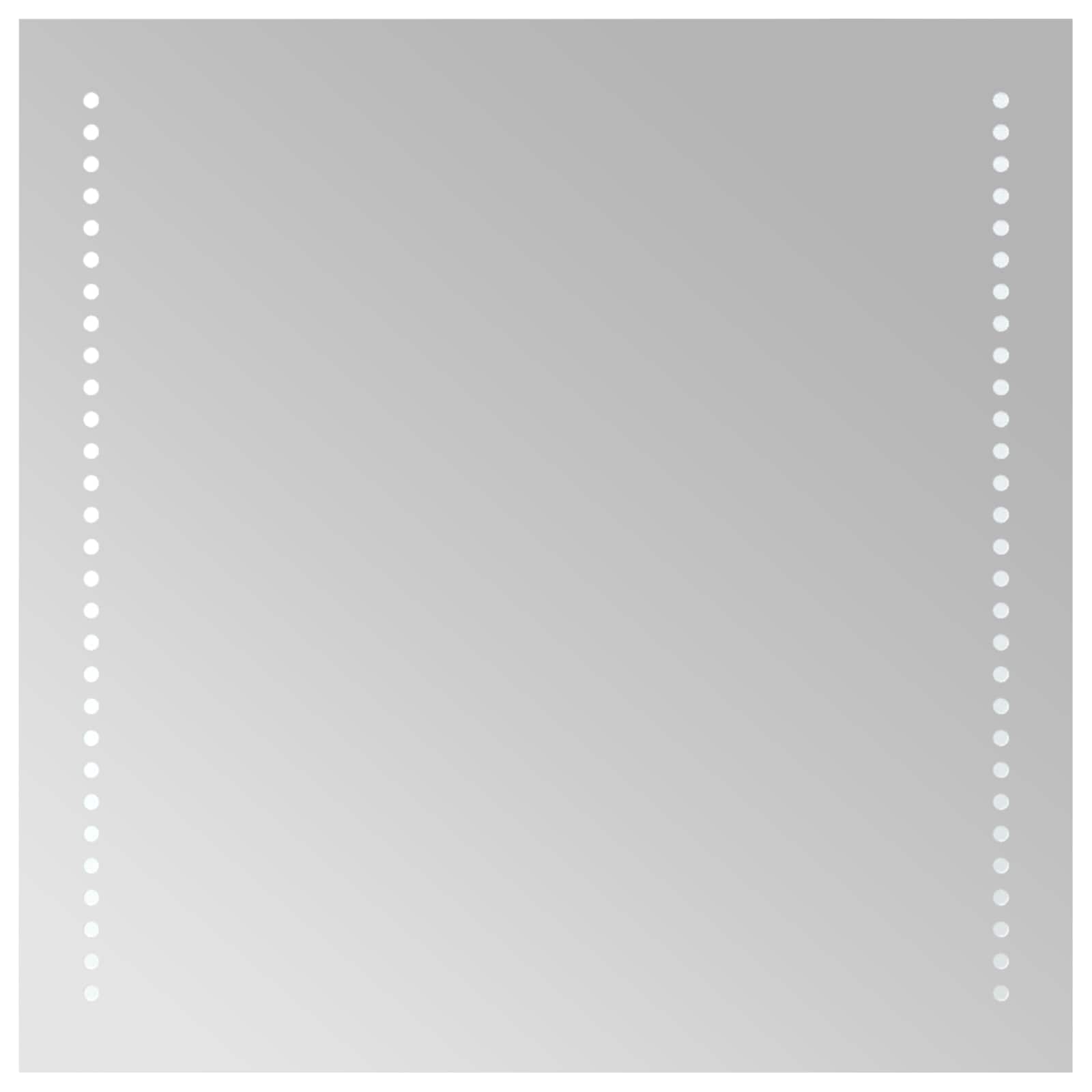 LED Badkamer Spiegel Transparant 50 x 50 cm gehard glas