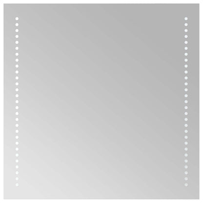LED Badkamer Spiegel Transparant 50 x 50 cm gehard glas