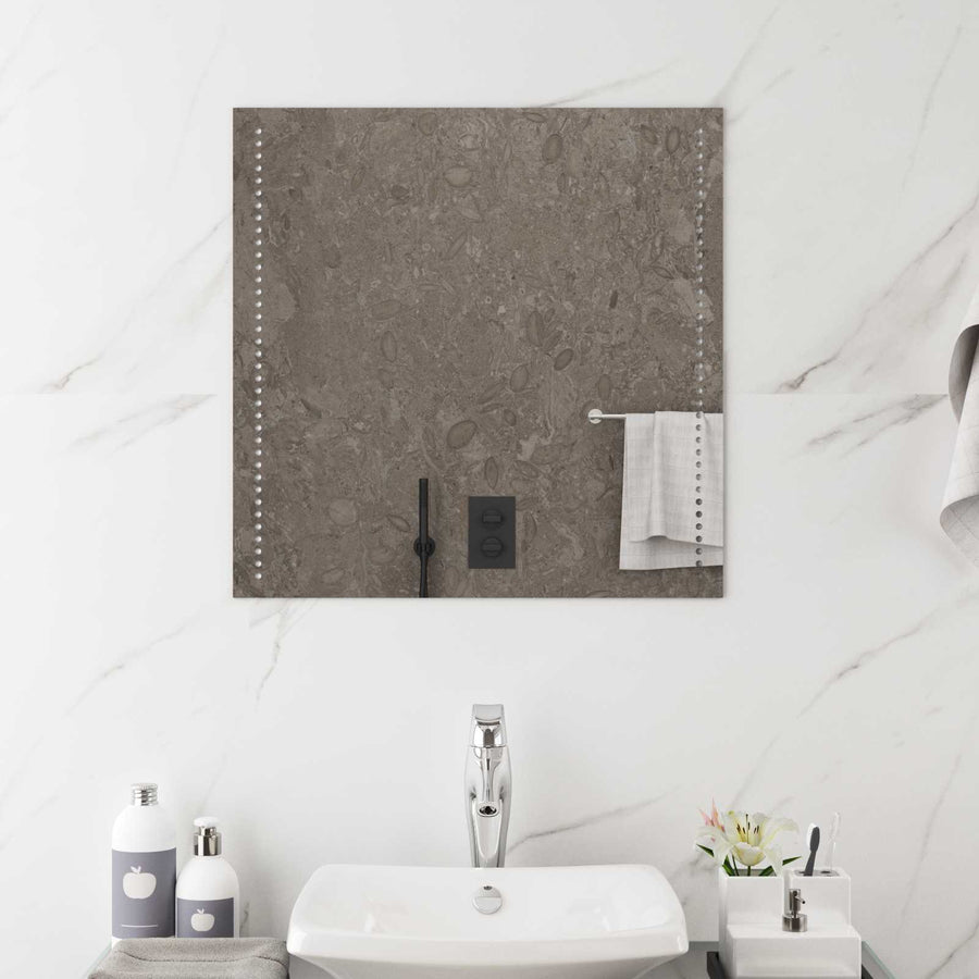 LED Badkamer Spiegel Transparant 60 x 60 cm gehard glas