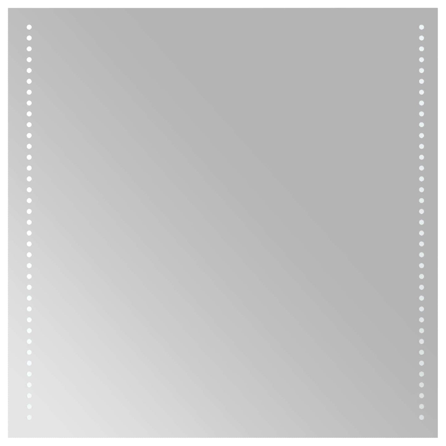 LED Badkamer Spiegel Transparant 60 x 60 cm gehard glas
