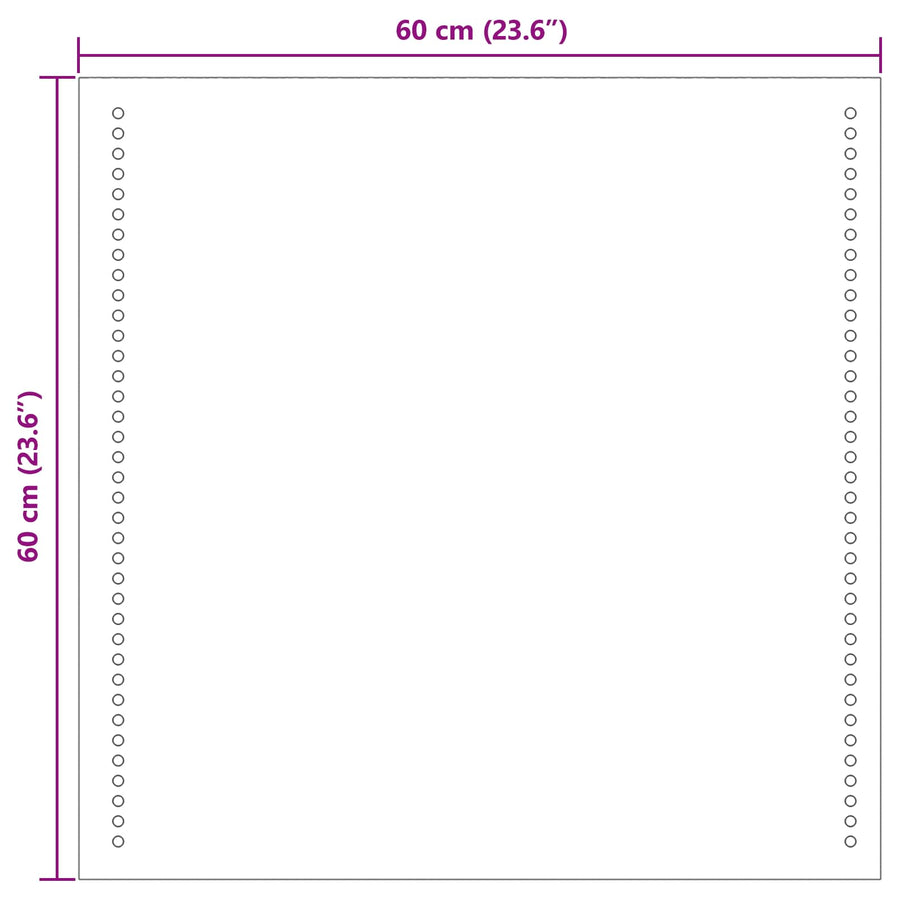 LED Badkamer Spiegel Transparant 60 x 60 cm gehard glas