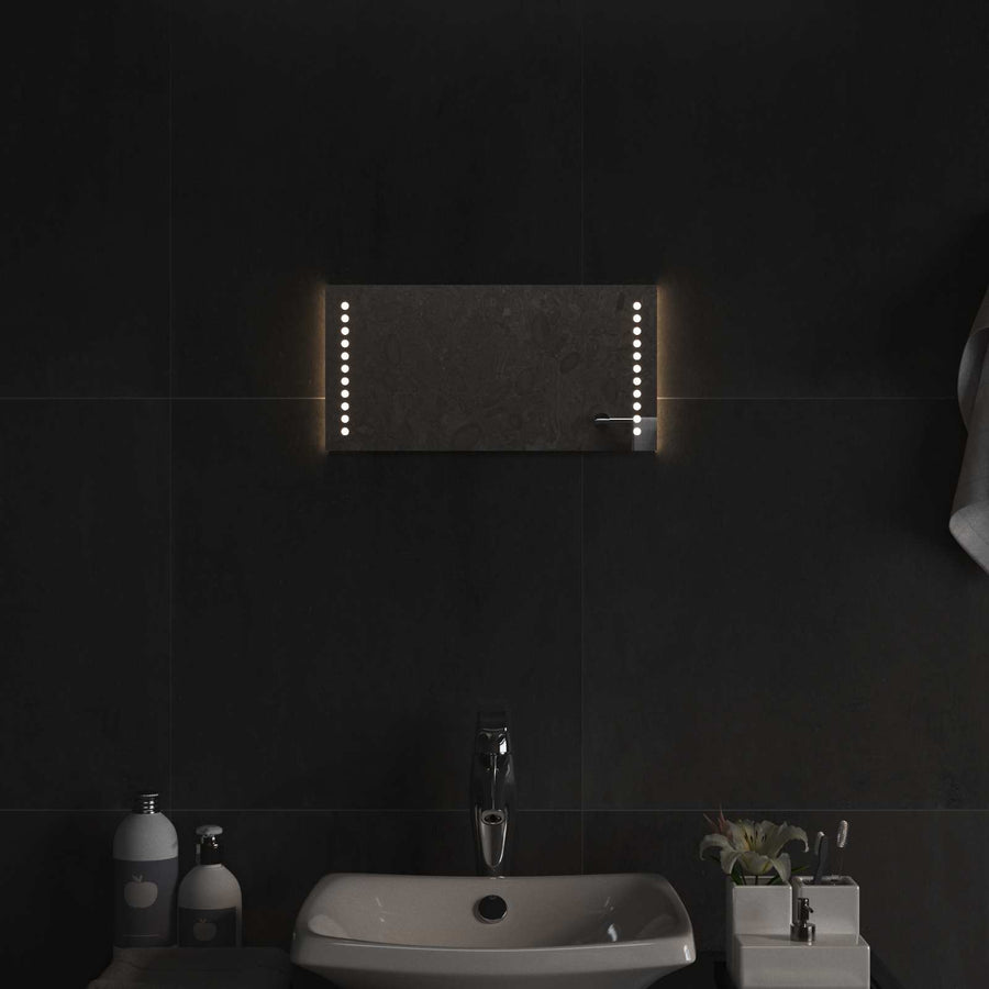 LED Badkamer Spiegel Doorzichtig 40 x 20 cm gehard glas