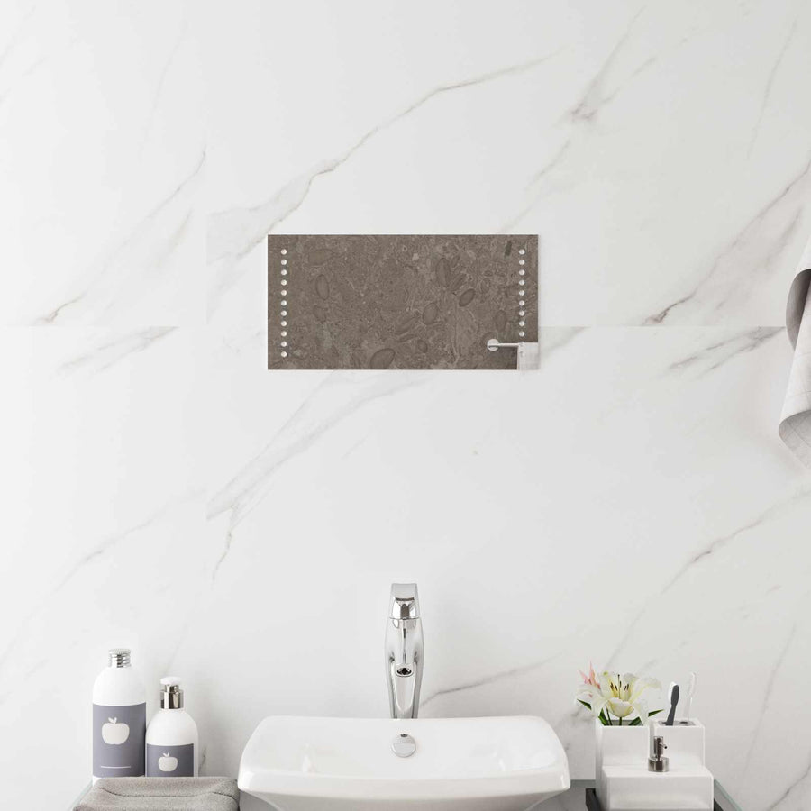 LED Badkamer Spiegel Doorzichtig 40 x 20 cm gehard glas