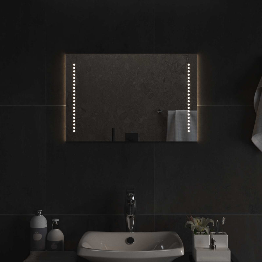 LED Badkamer Spiegel Doorzichtig 60 x 40 cm gehard glas