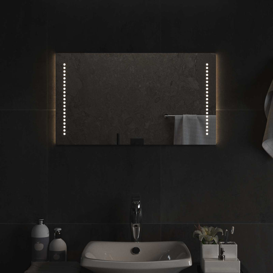 LED Badkamer Spiegel Doorzichtig 70 x 40 cm gehard glas