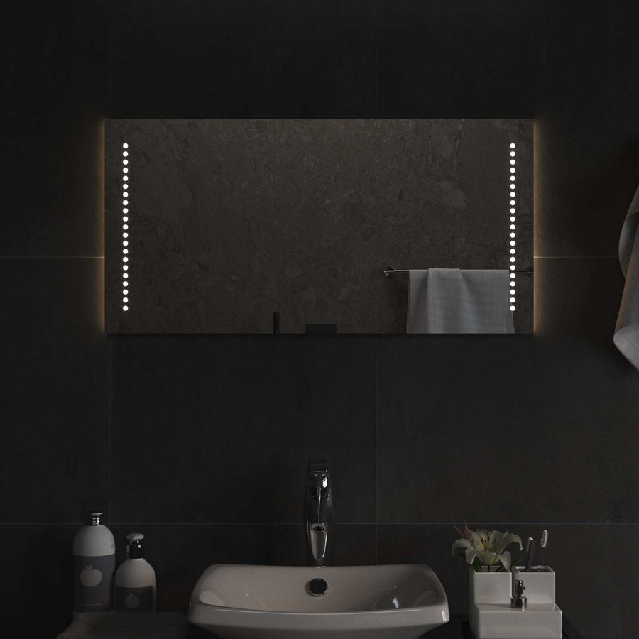 LED Badkamer Spiegel Doorzichtig 80 x 40 cm gehard glas