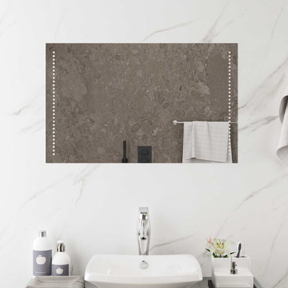 LED Badkamer Spiegel Doorzichtig 80 x 50 cm gehard glas