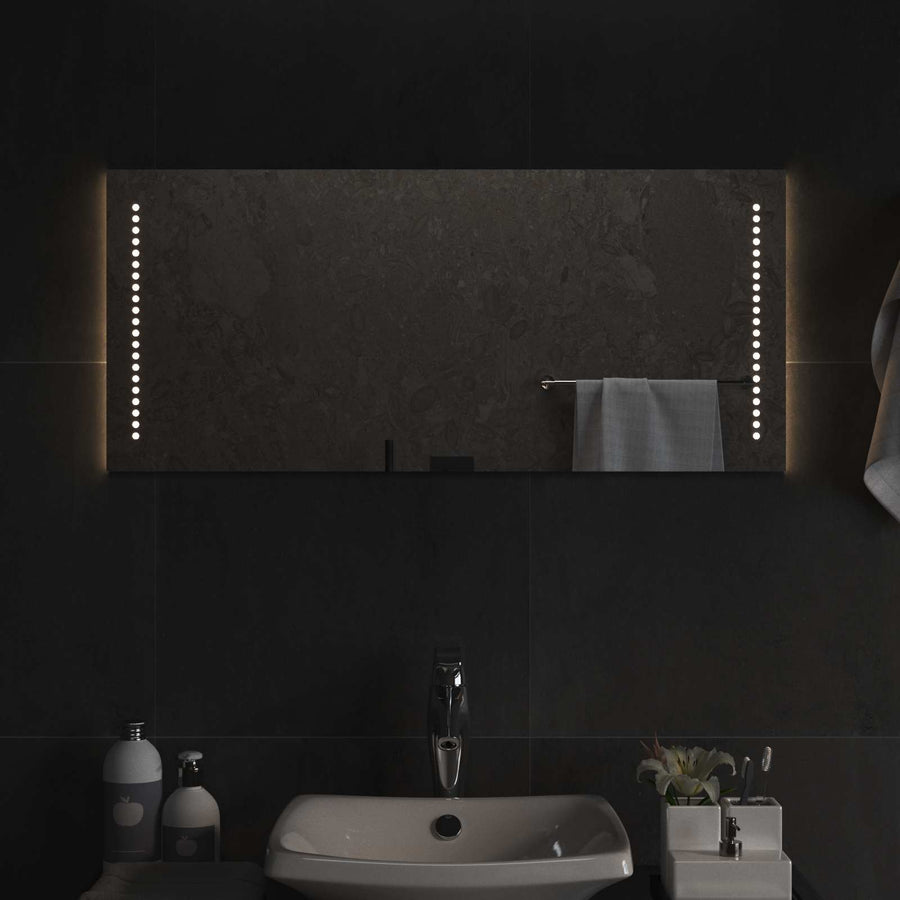 LED Badkamer Spiegel Doorzichtig 90 x 40 cm gehard glas