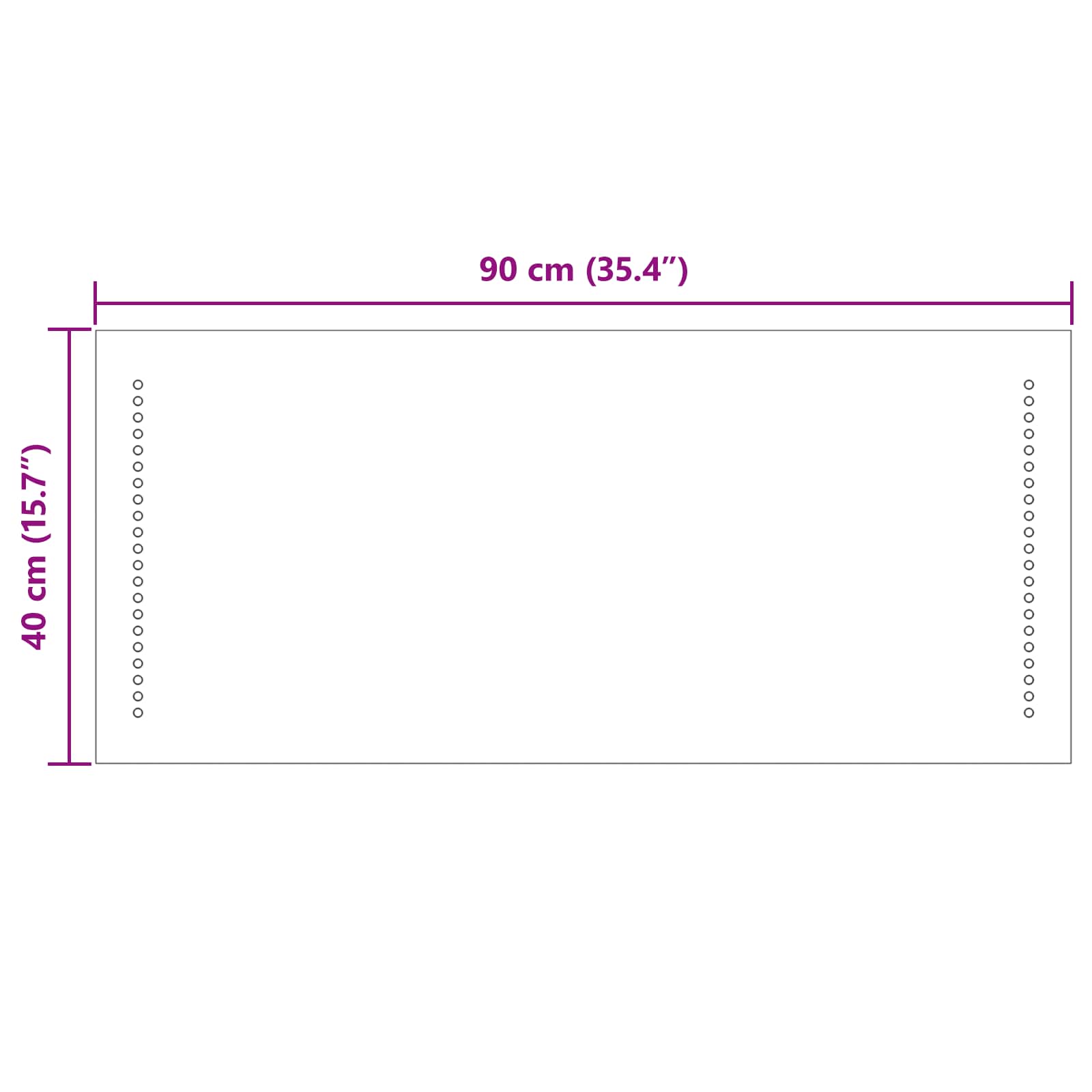 LED Badkamer Spiegel Doorzichtig 90 x 40 cm gehard glas