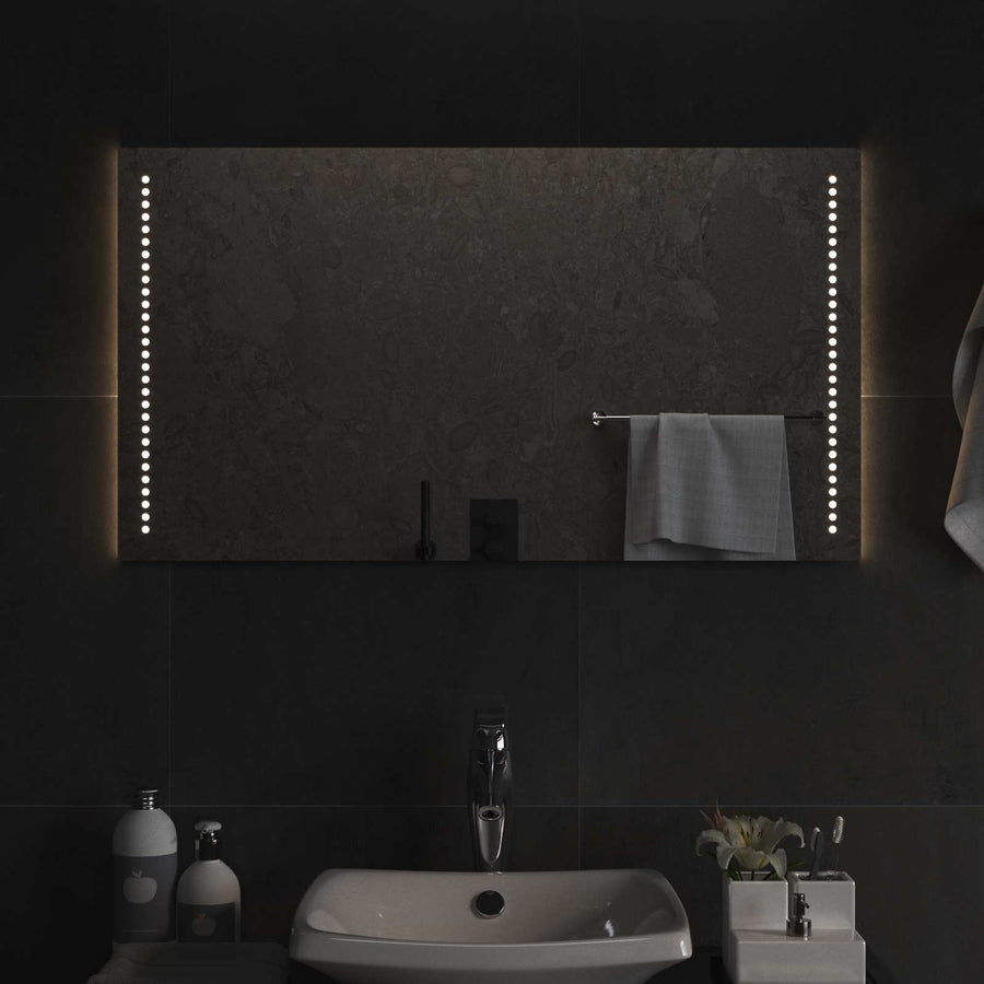 LED Badkamer Spiegel Doorzichtig 90 x 50 cm gehard glas
