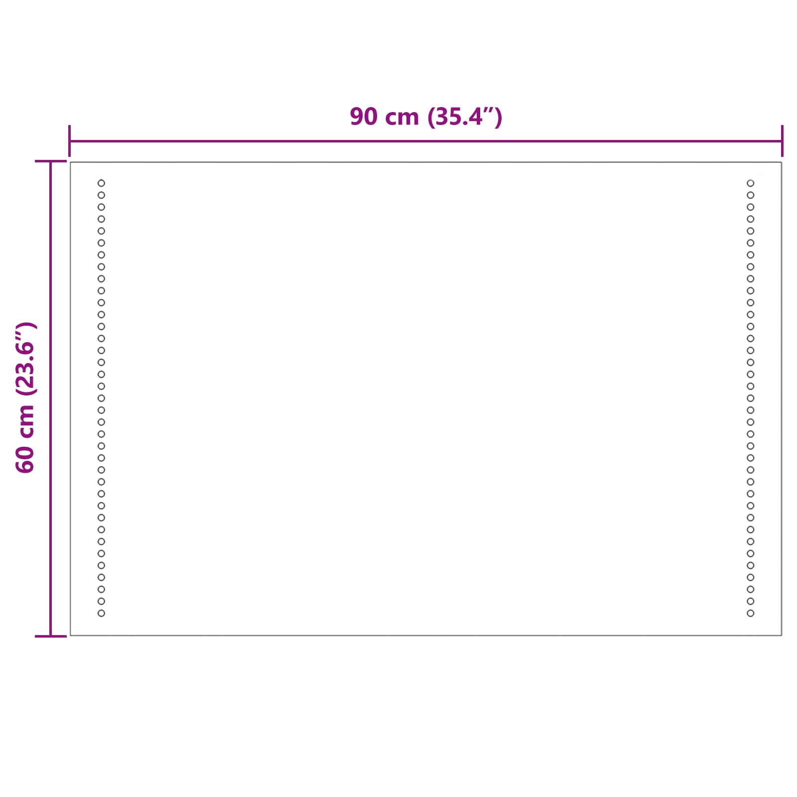 LED Badkamer Spiegel Doorzichtig 90 x 60 cm gehard glas