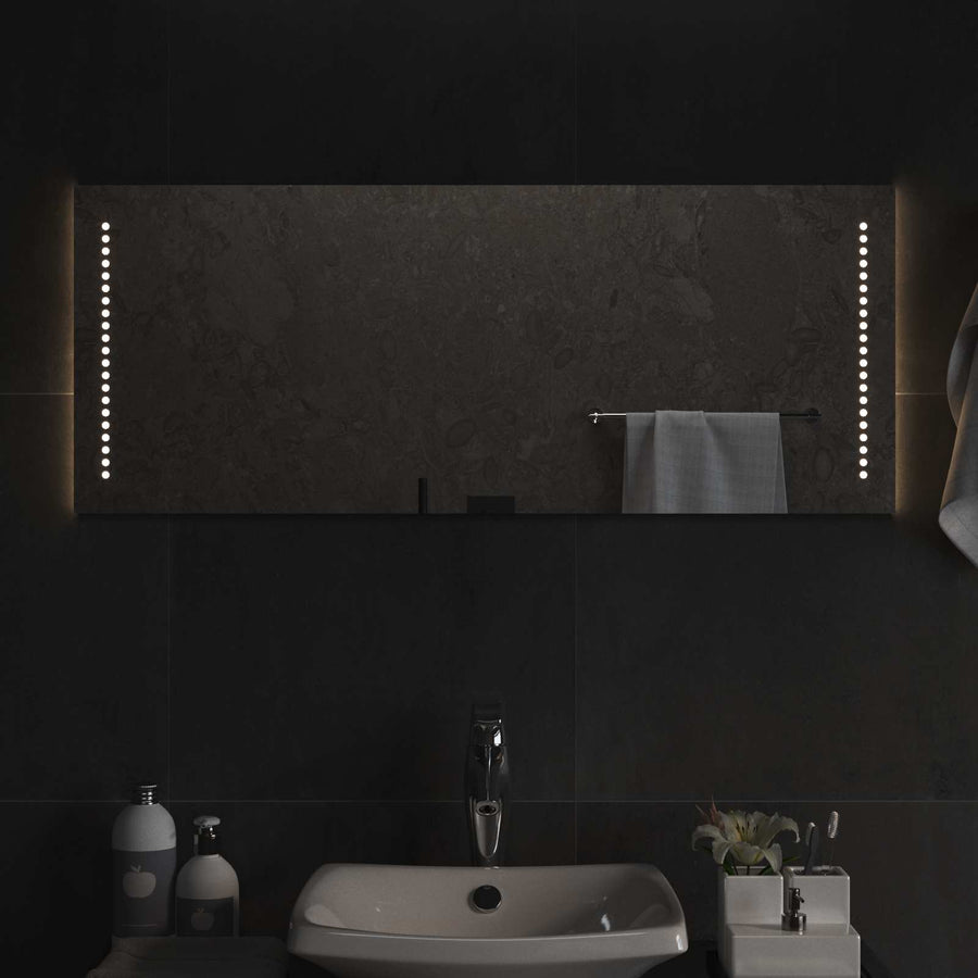 LED Badkamer Spiegel Doorzichtig 100 x 40 cm gehard glas