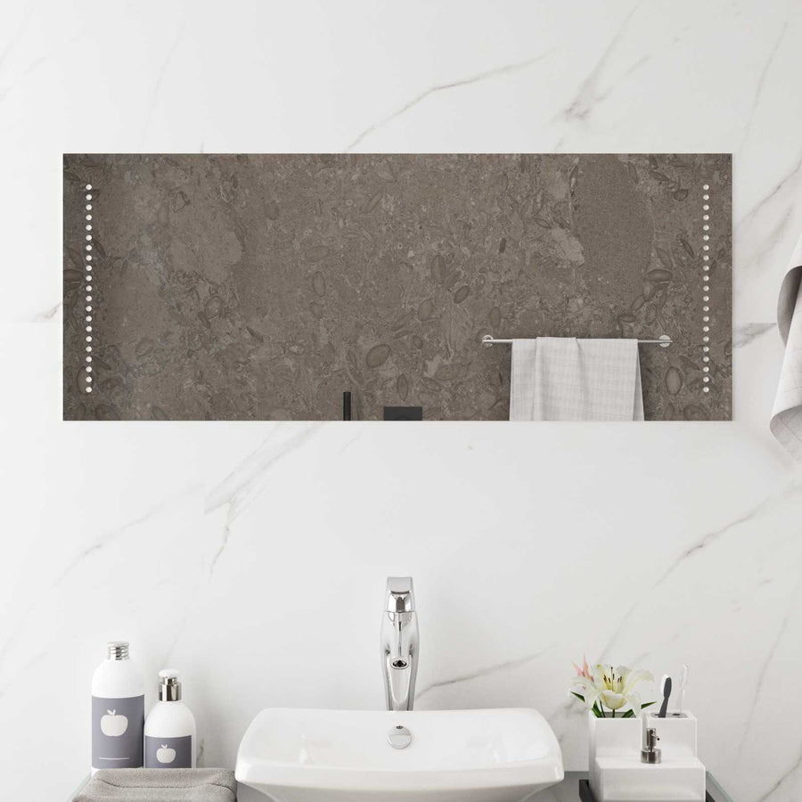 LED Badkamer Spiegel Doorzichtig 100 x 40 cm gehard glas